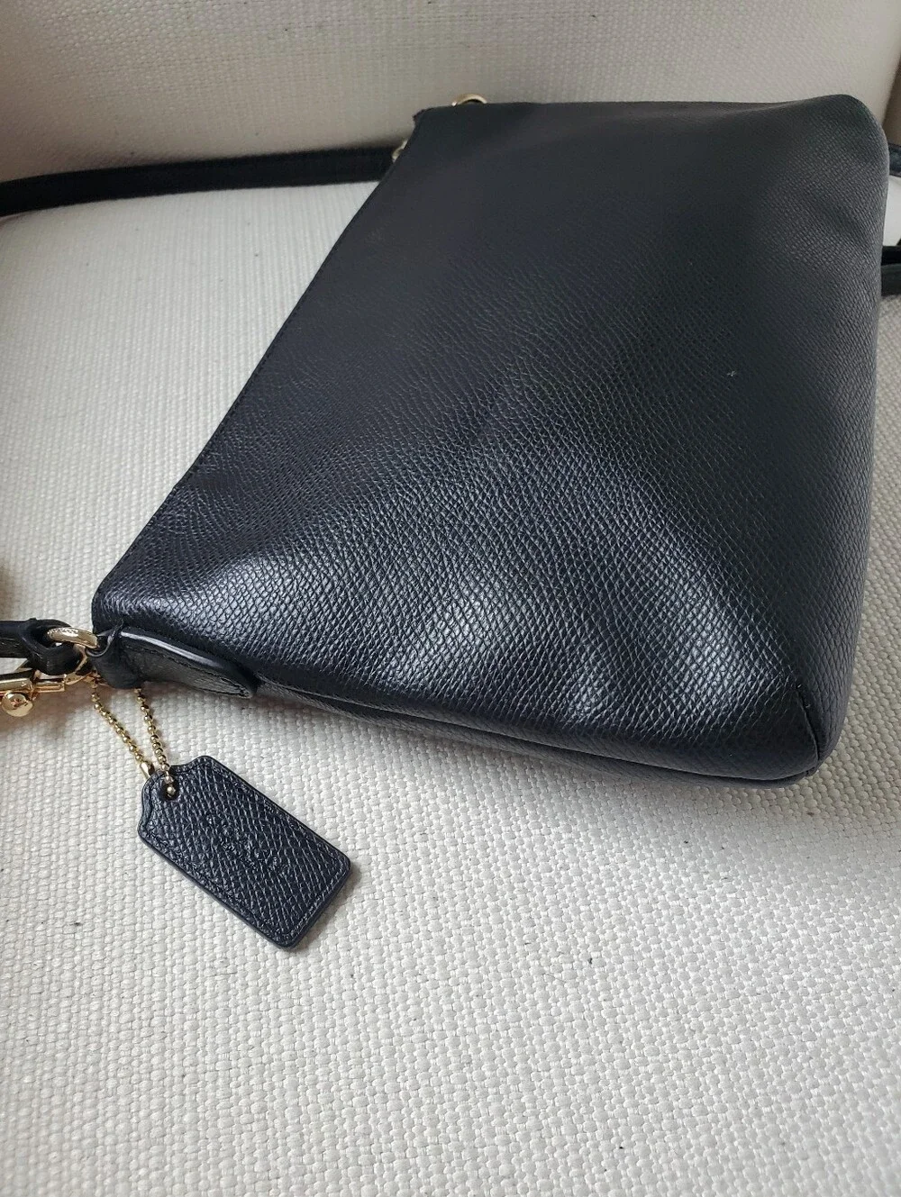 Coach black leather